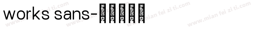 works sans字体转换